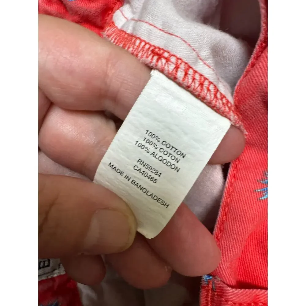 5/$35‎   The Children's Place Boys Shorts Sz 6 Red Blue Pineapples Faded Preppy